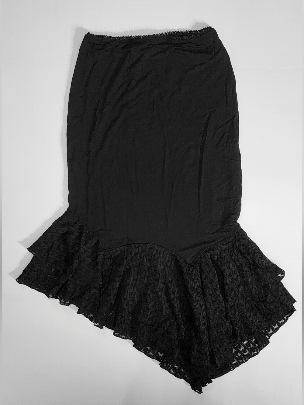Foxblood Heart Lace Asymetrical Skirt Medium